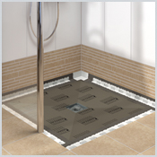 LUX ELEMENTS TUB® - The shower base elements for one-point drainage